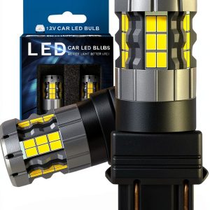LED Daytime Running Light Bulb Zyvirexa 3157 White-0