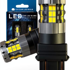 LED Daytime Running Light Bulb Zyvirexa 3157 White-0